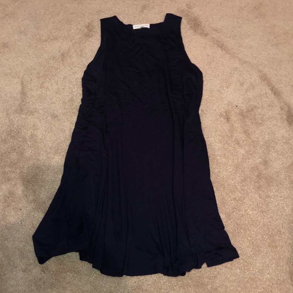 Navy T-shirt flowy dress